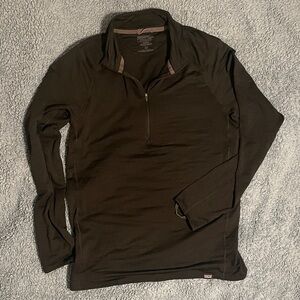 Patagonia Mens Capilene Thermal Weight Zip-Neck Size M black like new patagucci